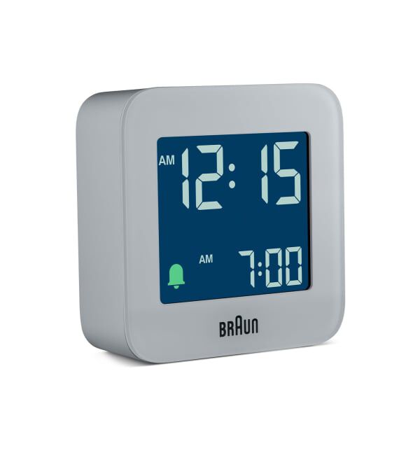 HIROB「BRAUN DIGITAL ALARM CLOCK GRAY BC08G」|クロック・置時計|