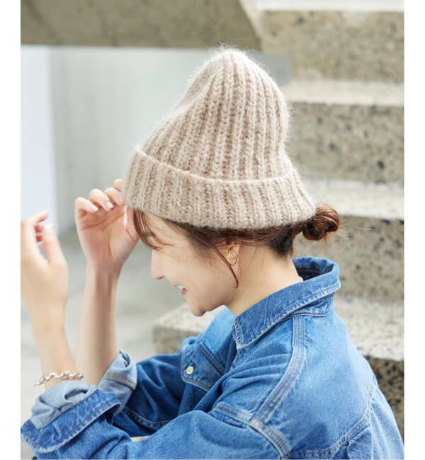 SLOBE IENA「《追加予約》Fratelli Talli/フラテリータリー KNIT CAP 3874」|ニット帽|ブラウン