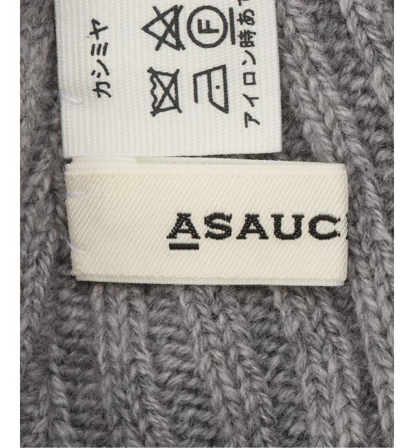 FRAMeWORK「ASAUCE MELER ミドルゲージカシミヤ リブワッチ」|ニット帽|