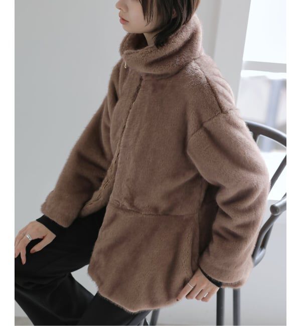  「《予約》【洗える】ペプラムファーコート」|その他|