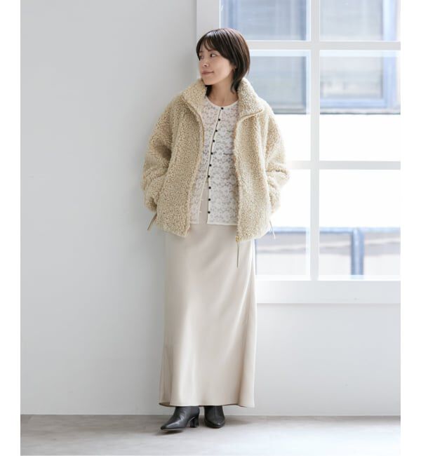  「【洗える】カーリーボアブルゾン」|その他|