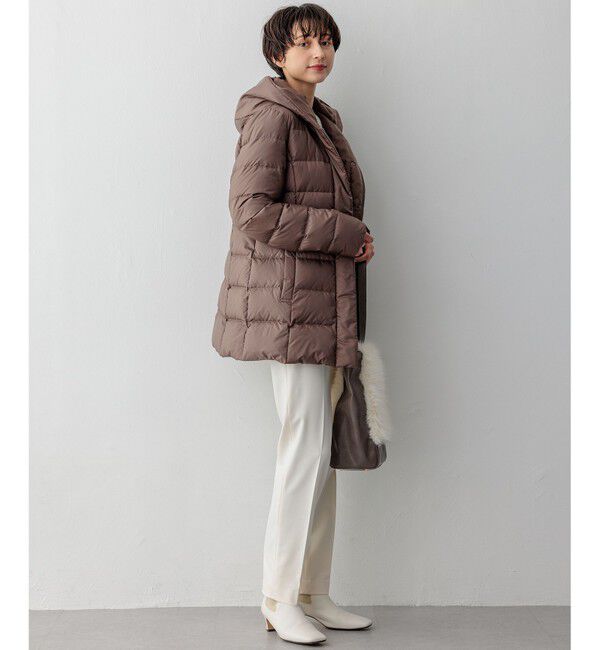 23区「【VERY掲載/新色追加】シレータフタ ミドル丈 ダウンコート」|ダウン|