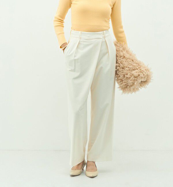 NOLLEY'S sophi「ウォッシャブルピーチツイルラップワイドパンツ」|その他|