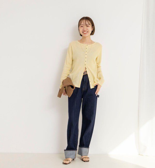 Rie Miller「【RM denim】45th limited editionﾛｰﾙｱｯﾌﾟｽﾄﾚｰﾄﾃﾞﾆﾑ(ｾﾙﾋﾞｯﾁ)」|デニム|