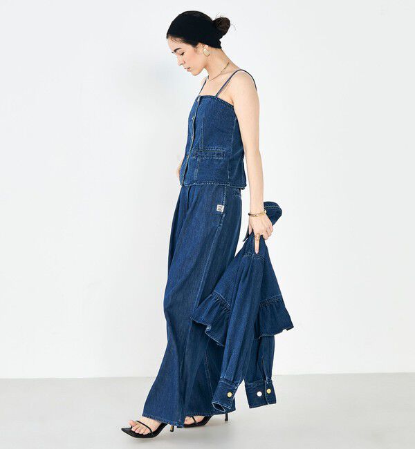 Rie Miller「【RM denim】2WAYデニムビスチェ」|キャミソール|