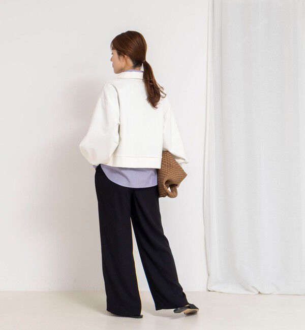 NOLLEY'S「《セットアップ対応》ウォッシャブルストレッチジョーゼットイージーワイドパンツ」|その他|