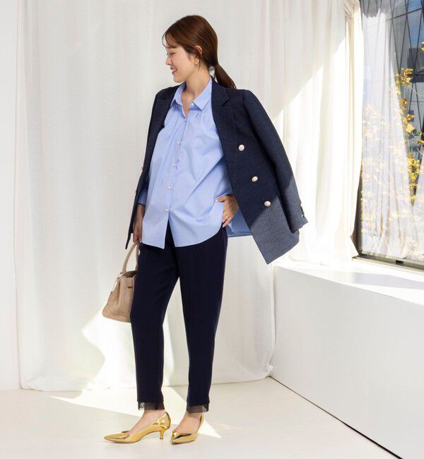 NOLLEY'S「《セットアップ対応》ウォッシャブルダブルクロススリムパンツ」|その他|