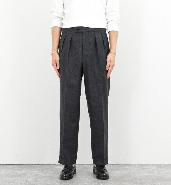 NOLLEY'S goodman「ウォッシャブルウールワイドスラックス 26SS」|スラックス|