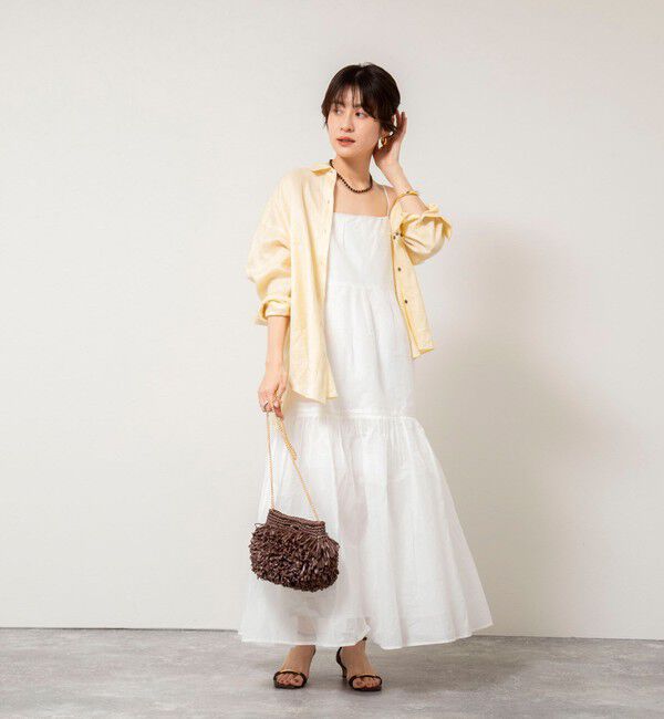 NOLLEY'S sophi「【MARILYN MOON/マリリーンムーン】sheer starched cotton lace tieredワンピース」|ワンピース|