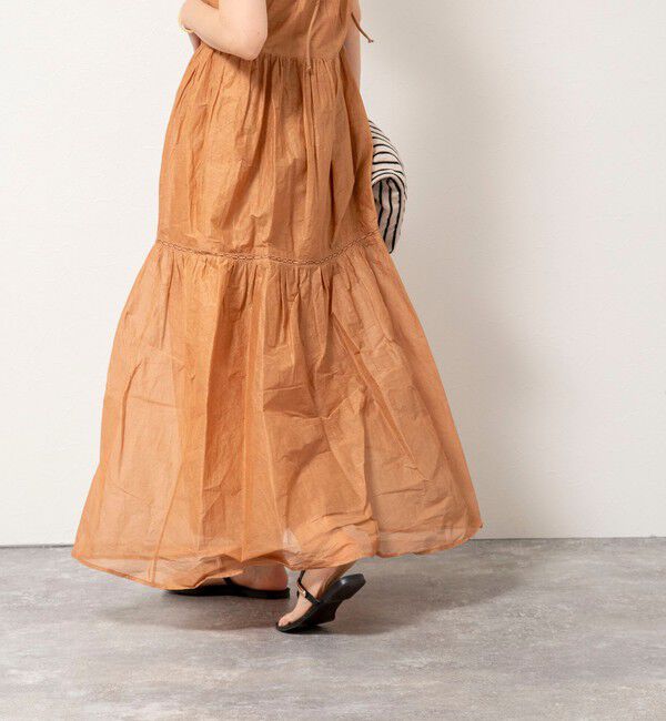 NOLLEY'S sophi「【MARILYN MOON/マリリーンムーン】sheer starched cotton lace tieredワンピース」|ワンピース|