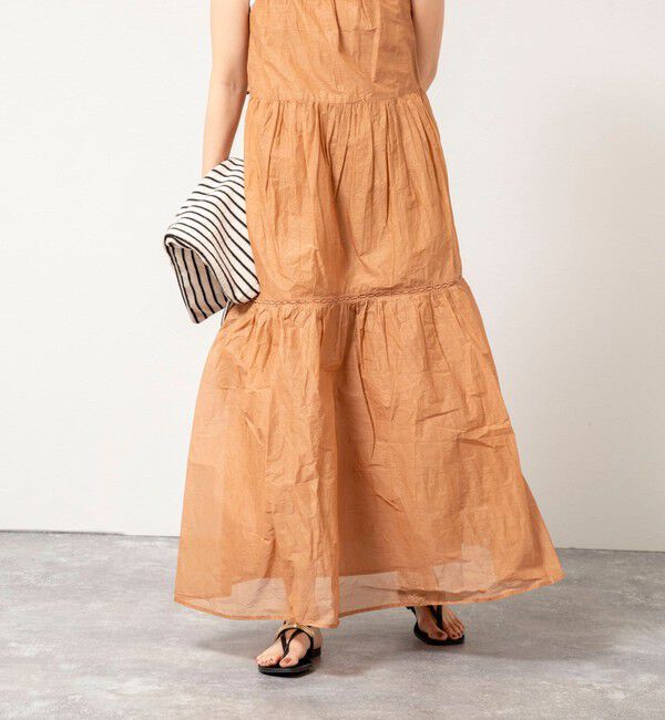 NOLLEY'S sophi「【MARILYN MOON/マリリーンムーン】sheer starched cotton lace tieredワンピース」|ワンピース|
