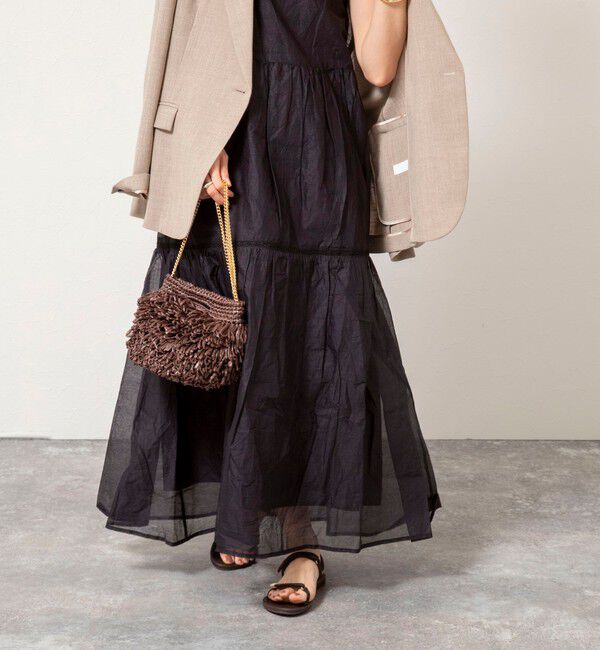 NOLLEY'S sophi「【MARILYN MOON/マリリーンムーン】sheer starched cotton lace tieredワンピース」|ワンピース|
