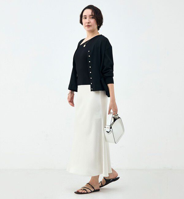 NOLLEY'S「【一部WEB限定カラー】《手洗い可能》エアリータッチゆったりVネックカーディガン」|カーディガン|