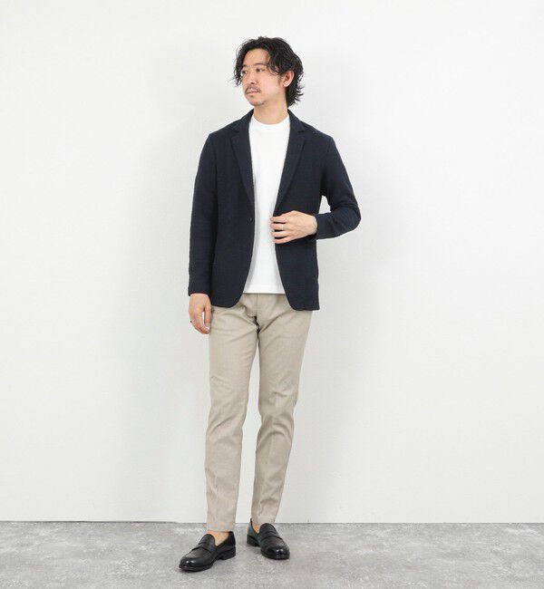 NOLLEY'S goodman「《ビジカジ対応》綿麻COOLMAX スリムフィットパンツ 26SS」|チノ|