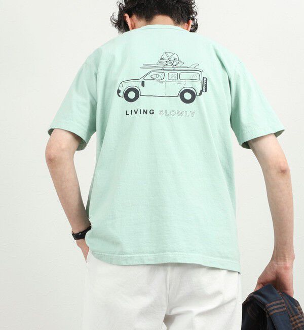 NOLLEY'S goodman「別注 SLOWLY WAGON バックプリントTシャツ 26SS」|Tシャツ・カットソー|