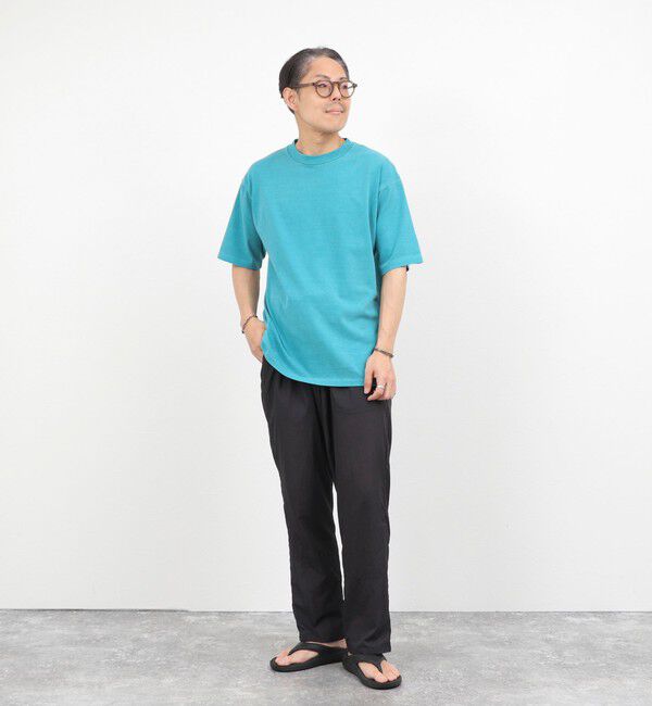 NOLLEY'S goodman「【BECシリーズ】《接触冷感/UVカット》PIGMENT DYE BIO WASH ピグメント染め オーバーサイズTシャツ」|Tシャツ・カットソー|