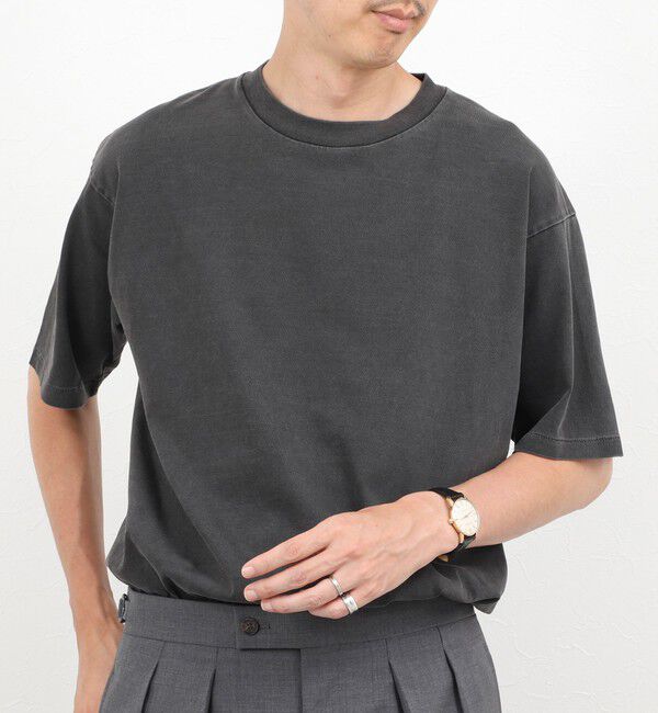 NOLLEY'S goodman「【BECシリーズ】《接触冷感/UVカット》PIGMENT DYE BIO WASH ピグメント染め オーバーサイズTシャツ」|Tシャツ・カットソー|