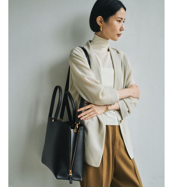 ROPE「【E'POR】【WEB限定】Y BAG Medium+/A4対応・通勤・26AW」|トートバッグ|ブラック(01)