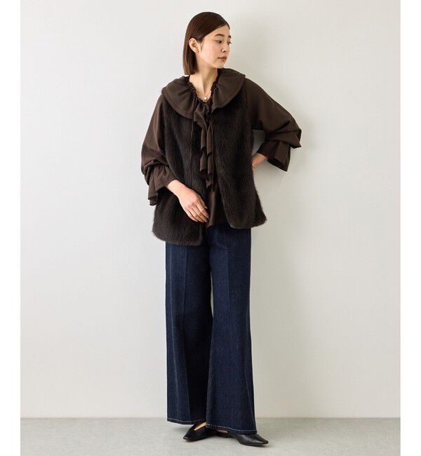 ROPE「【J'aDoRe・店舗限定サイズ】2WAYラッフルフリルブラウス(襟取り外し可能 )」|シャツ・ブラウス|