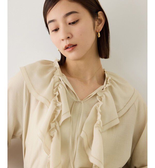 ROPE「【J'aDoRe・店舗限定サイズ】2WAYラッフルフリルブラウス(襟取り外し可能 )」|シャツ・ブラウス|