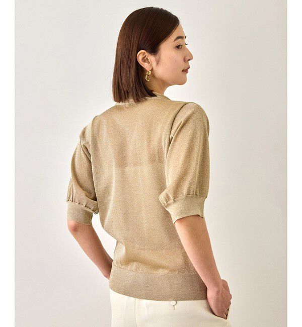 ROPE「【J'aDoRe・店舗限定サイズ】シアーラメボウタイニット」|ニット・セーター|