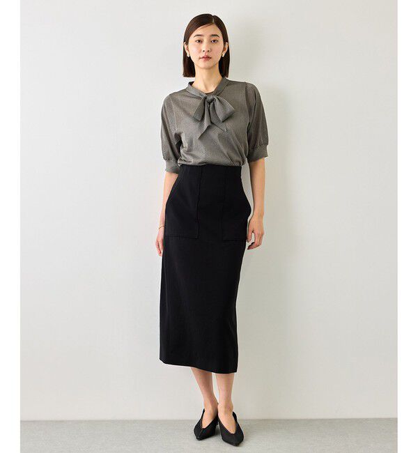 ROPE「【J'aDoRe・店舗限定サイズ】シアーラメボウタイニット」|ニット・セーター|