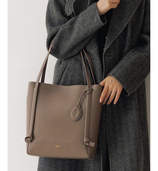 ROPE「【E'POR】KNOT BAG Medium/軽量・撥水・通勤・26AW新型」|トートバッグ|ブラウン(20)