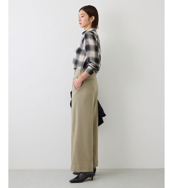 ROPE「【J'aDoRe・店舗限定サイズ】ボウタイ付きチェックシャツブラウス(取り外し可能 )」|シャツ・ブラウス|