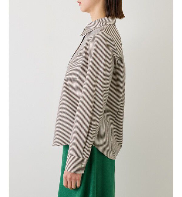 ROPE「【J'aDoRe・店舗限定サイズ】先染めコットンストライプシャツ」|シャツ・ブラウス|