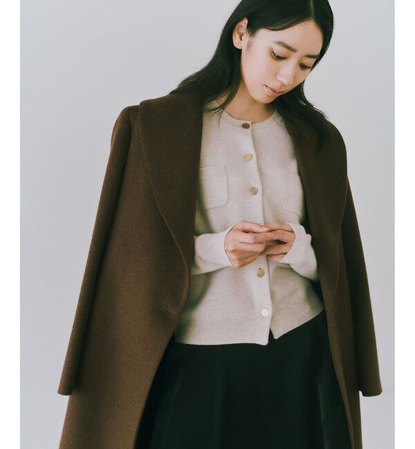 ROPE「【一部J'aDoRe限定カラー】プレミアムカシミヤショールカラーコート/逸品・26AW」|ステンカラーコート|