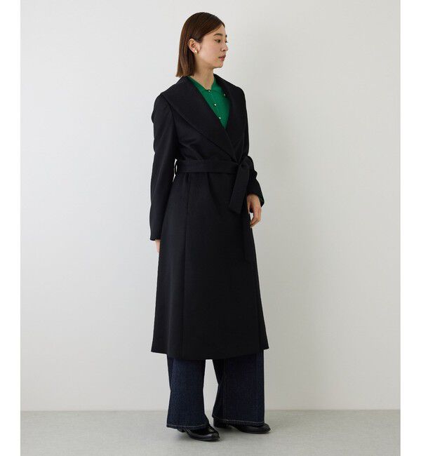 ROPE「【一部J'aDoRe限定カラー】プレミアムカシミヤショールカラーコート/逸品・26AW」|ステンカラーコート|