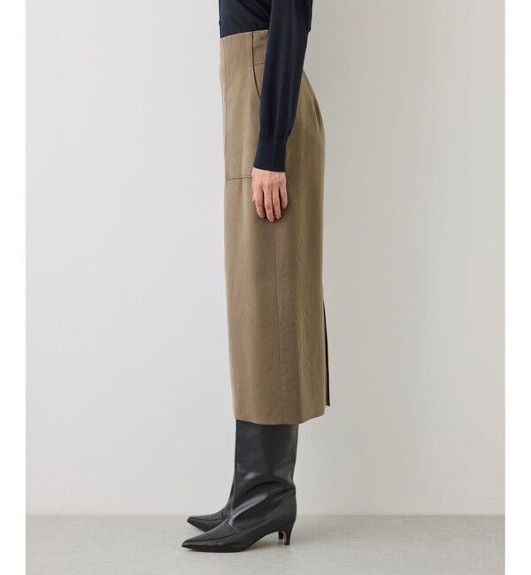 ROPE「【J'aDoRe・店舗限定サイズ】[美人スカート]キュプラ混ポケット付きタイトスカート/26AW」|スカート|