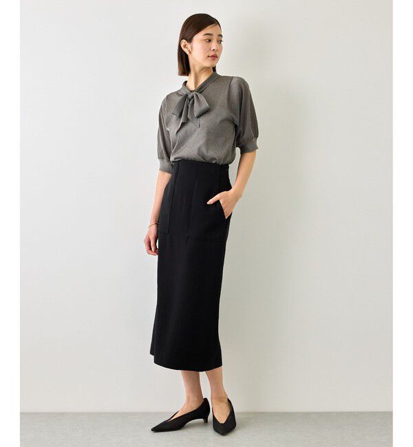 ROPE「【J'aDoRe・店舗限定サイズ】[美人スカート]キュプラ混ポケット付きタイトスカート/26AW」|スカート|
