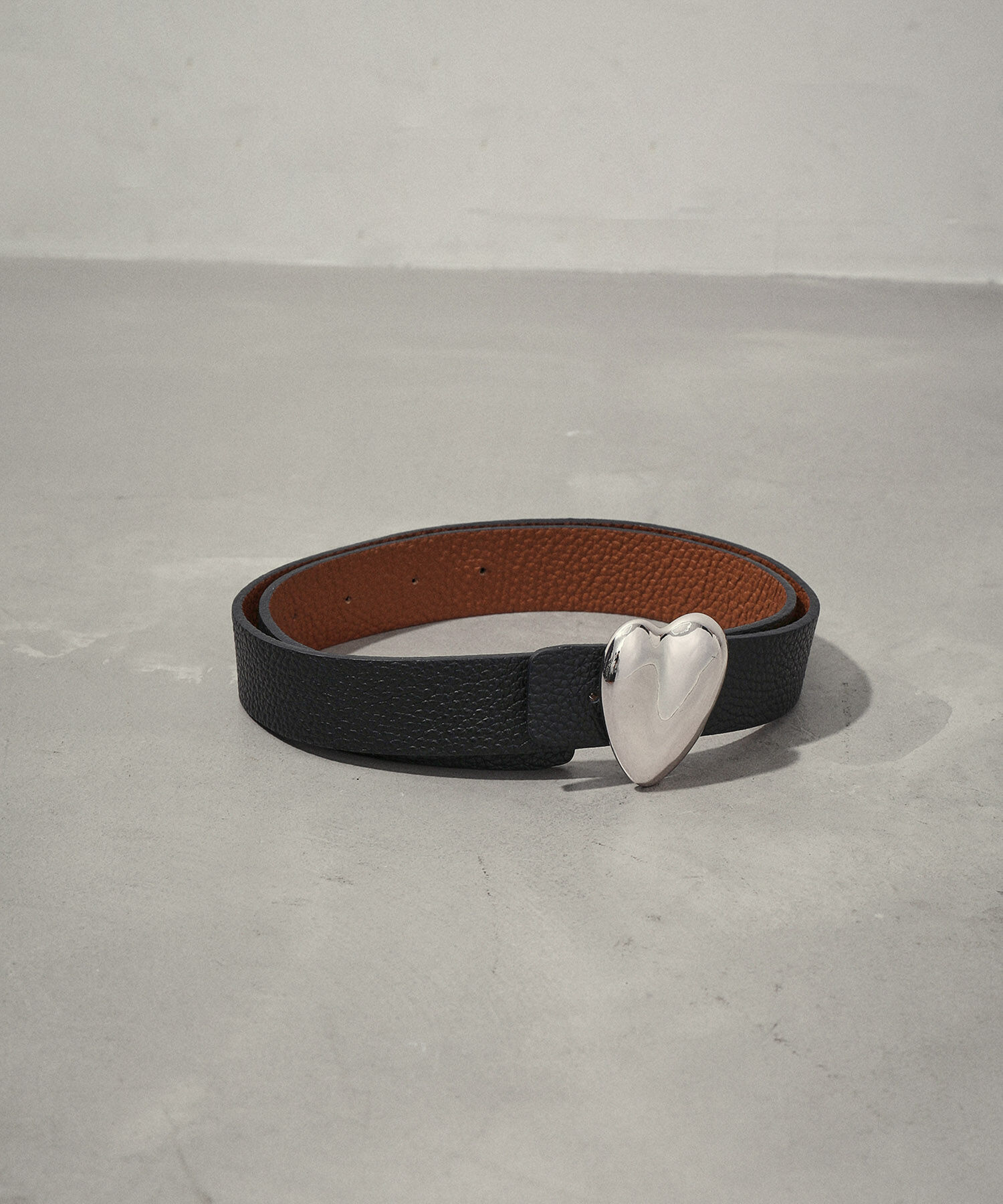 ADAM ET ROPE'「【A VACATION】HEART 30 BELT」|ベルト|ブラック(01)