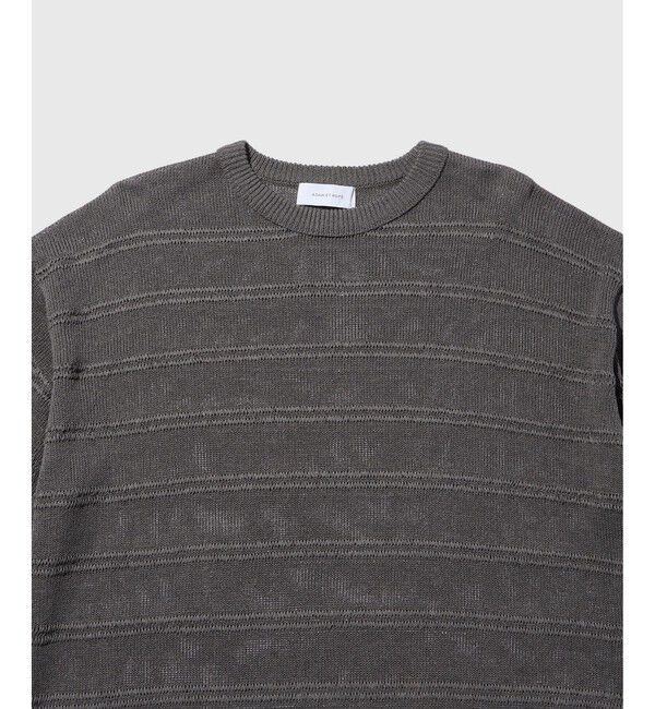 ADAM ET ROPE'「シアーボーダーニットTEE」|Tシャツ・カットソー|