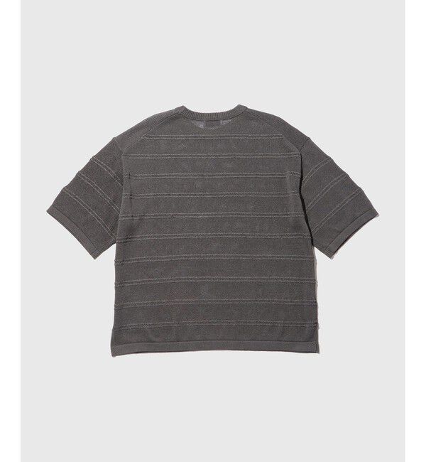 ADAM ET ROPE'「シアーボーダーニットTEE」|Tシャツ・カットソー|