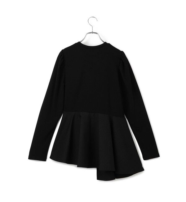 ADAM ET ROPE'「【WEB限定】・【定番】フリルペプラムロングスリーブカットソー」|Tシャツ・カットソー|