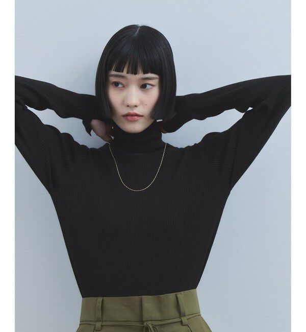 ADAM ET ROPE'「【WEB限定】・【定番】エコベロRIBタートル」|ニット・セーター|