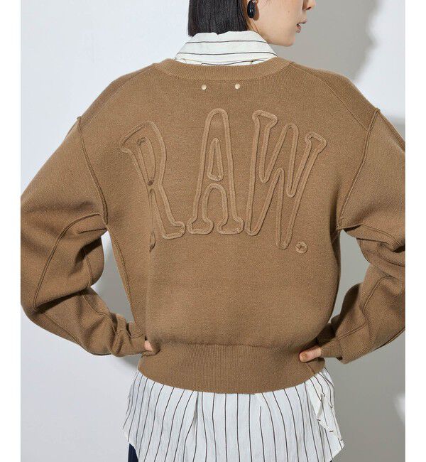 ADAM ET ROPE'「【サステナブル】バックロゴスウェットニット」|ニット・セーター|