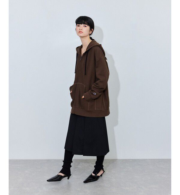 ADAM ET ROPE'「【Champion for ADAM ET ROPE'】別注ZIP HOODIE」|パーカー|