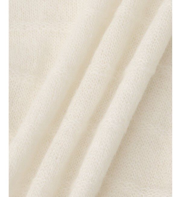 ADAM ET ROPE'「【WEB限定】2wayモヘアMIXギャザーニット」|ニット・セーター|