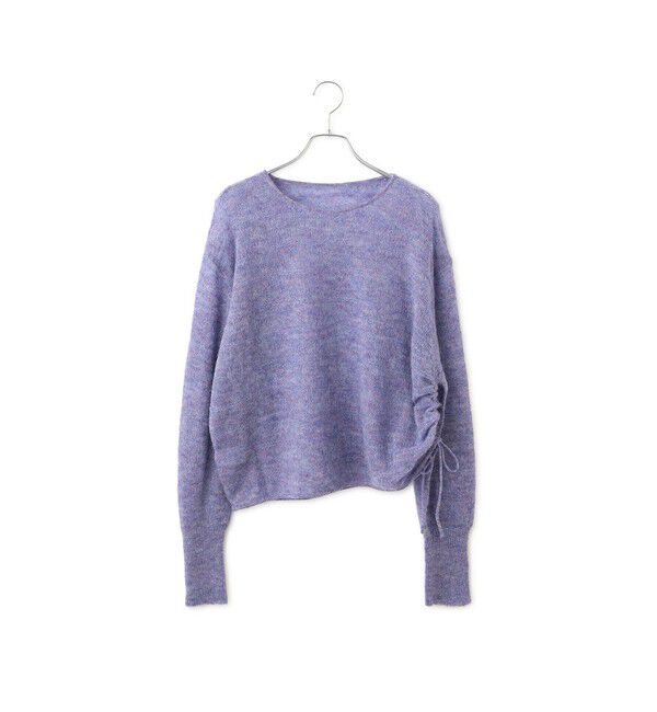 ADAM ET ROPE'「【WEB限定】2wayモヘアMIXギャザーニット」|ニット・セーター|