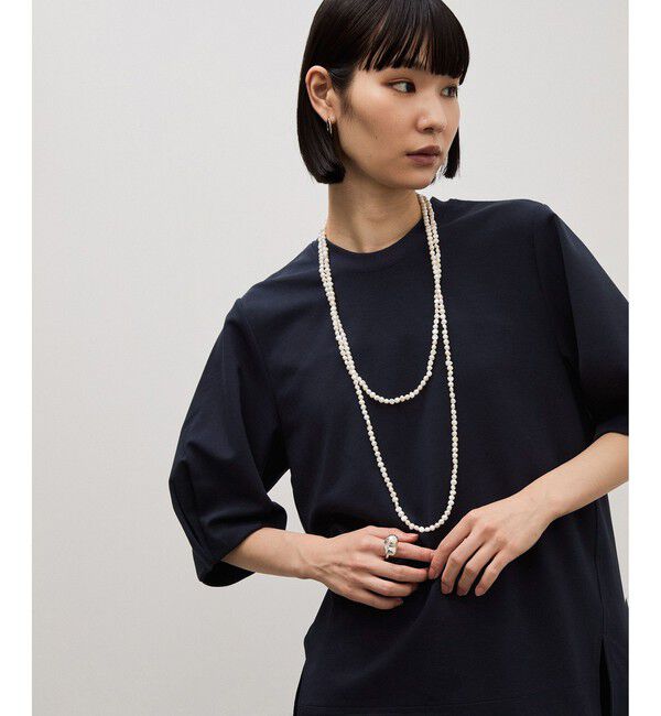 ADAM ET ROPE'「【WEB限定】スリットヘムダンボールプルオーバー」|Tシャツ・カットソー|