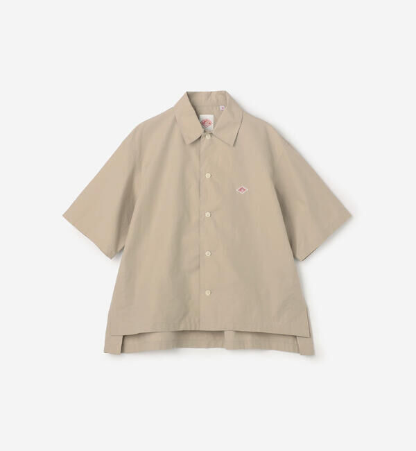 DANTON「DANTON | コットン サイドスリット半袖シャツ WOMEN」|シャツ・ブラウス|