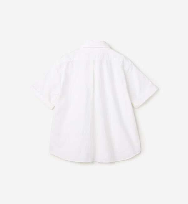 DANTON「DANTON | オックスフォード 丸襟半袖プルオーバーシャツ SOLID WOMEN」|シャツ・ブラウス|