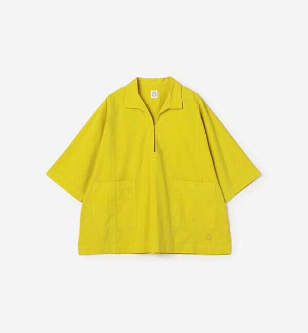 ORCIVAL「ORCIVAL | ガーメントダイ スキッパー半袖シャツ WOMEN」|シャツ・ブラウス|YELLOW