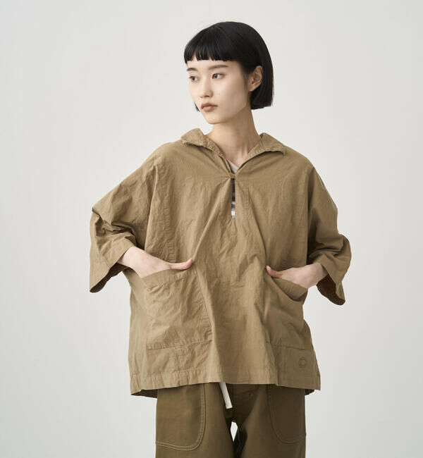 ORCIVAL「ORCIVAL | ガーメントダイ スキッパー半袖シャツ WOMEN」|シャツ・ブラウス|