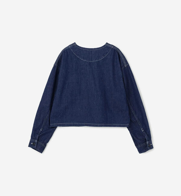 DANTON「DANTON | 11ozデニム ノーカラーショートジャケット WOMEN」|その他|