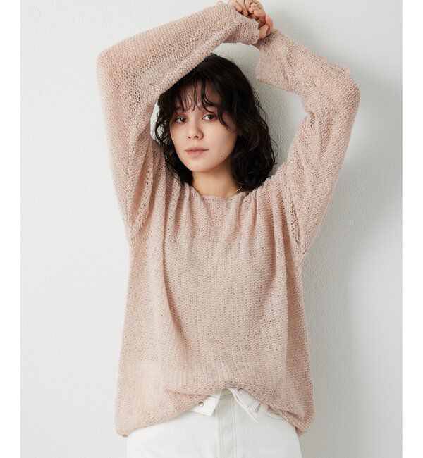 THE PAUSE「【THE PAUSE】メッシュプルオーバー」|ニット・セーター|