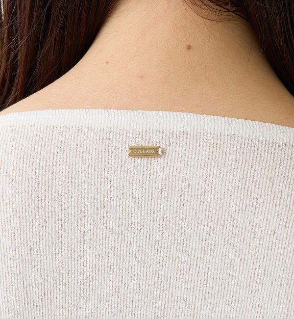  「【上品見えカットソー/シアー】アシメタックフレンチカットソー」|Tシャツ・カットソー|